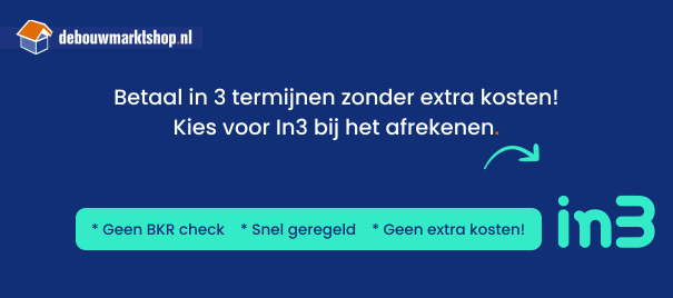 Gespreid betalen - Betaal in 3 termijnen